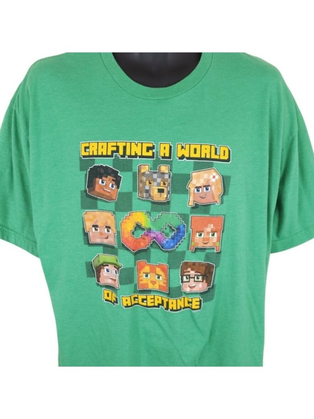 Cortney Junior High School T Shirt Mens Size 2XL Green Las Vegas Minecraft